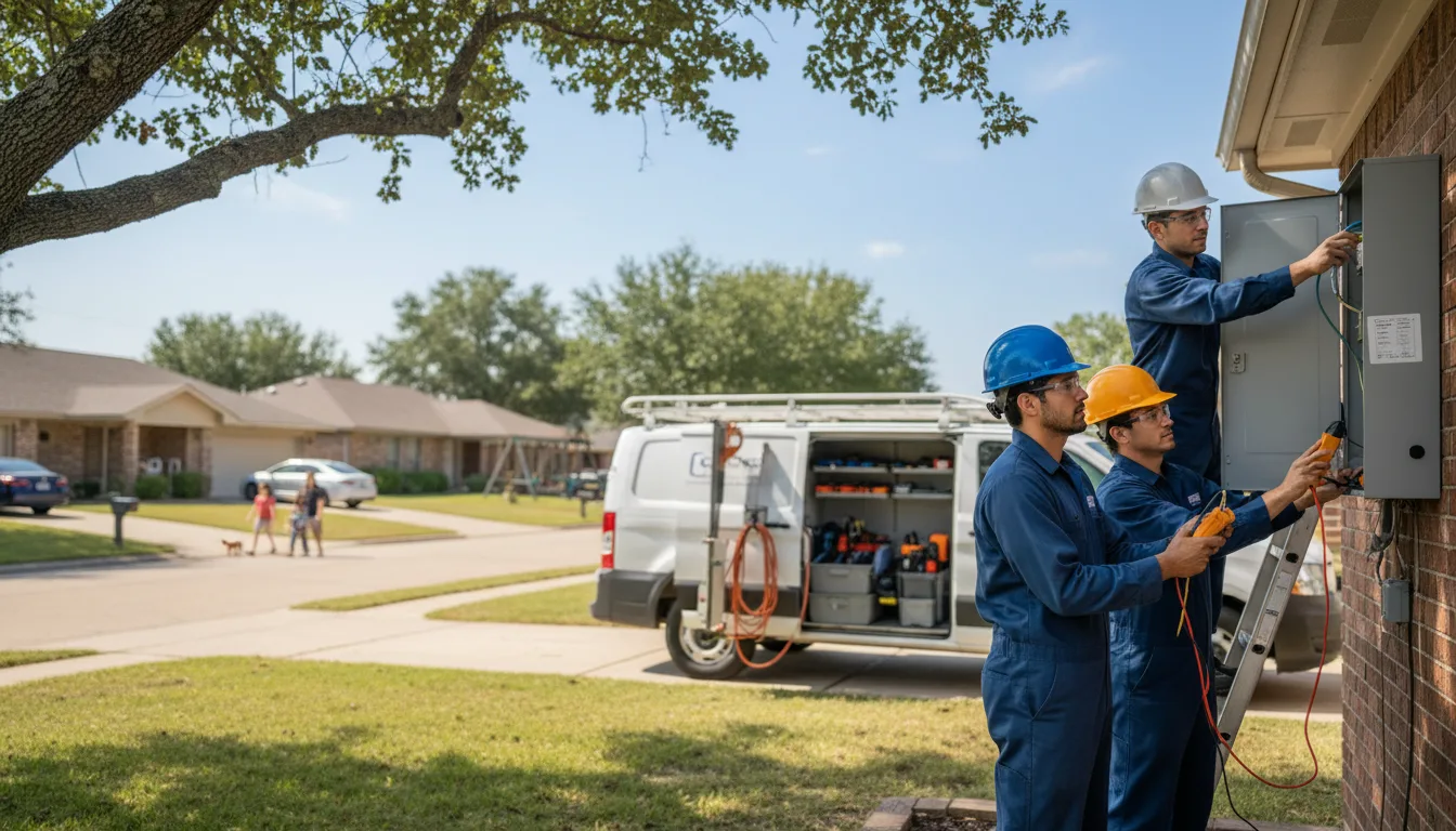 Certified electrician providing emergency electrical services in Amery, WI
